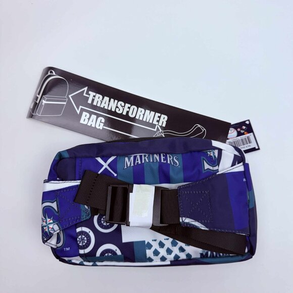 Seattle Mariners Transformer Bag (Backpack/Fanny) MLB Officially Licensed - Picture 5 of 7
